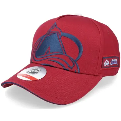Outerstuff - NHL Röd adjustable Keps - Colorado Avalanche Big-Face Precurved Team Red Adjustable @ Hatstore