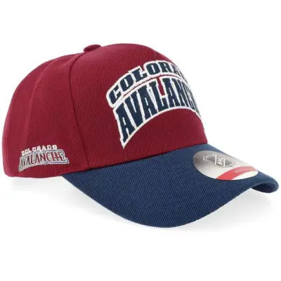 Outerstuff - NHL Röd adjustable Keps - Kids Colorado Avalanche Mvp Pro Pinch Maroon/Navy A-frame Adjustable @ Hatstore