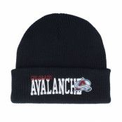 Mitchell&Ness - NHL Svart cuff Beanie - Colorado Avalanche Billboard Knit Black Cuff @ Hatstore