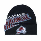 Mitchell&Ness - NHL Svart cuff Beanie - Colorado Avalanche Cricket Knit Black Cuff @ Hatstore