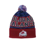 Outerstuff - NHL Röd pom Beanie - Kids Colorado Avalanche NHL Beanie Red/Blue Pom @ Hatstore