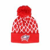 Adidas - NHL Röd pom Beanie - Columbus Blue Jackets Culture Cuffed Knit Red Pom @ Hatstore