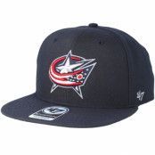 47 Brand - NHL Blå snapback Keps - Columbus Blue Jackets Sure Shot Navy Snapback @ Hatstore