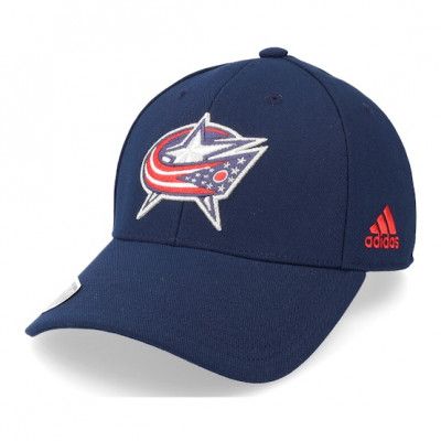 Adidas - NHL Blå adjustable Keps - Columbus Blue Jackets NHL Wool Struct Navy Blue Adjustable @ Hatstore