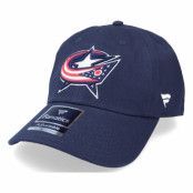 Fanatics - NHL Blå unconstructed Keps - Columbus Blue Jackets Primary Logo Core Navy Dad Cap @ Hatstore