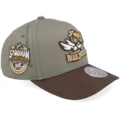 Mitchell&Ness - NHL Grön adjustable Keps - Hatstore Exclusive x Columbus Blue Jackets Olive/Khaki A-frame Adjustable @ Hatstore