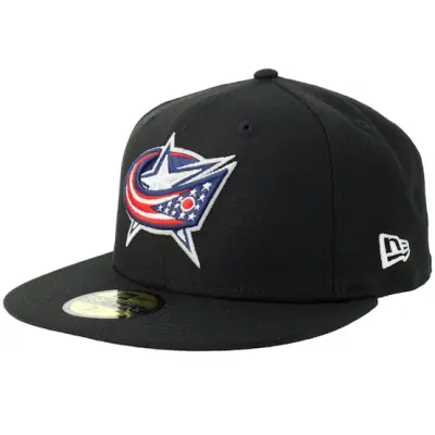 New Era - NHL Svart fitted Keps - Columbus Blue Jackets 59FIFTY Black Fitted @ Hatstore