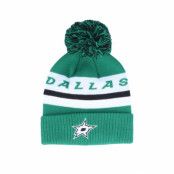 Adidas - NHL Grön pom Beanie - Dallas Stars Cuffed Knit Green/White Pom @ Hatstore