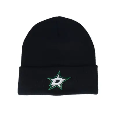 American Needle - NHL Svart cuff Beanie - Dallas Stars Terrain Knit Solid Black Cuff @ Hatstore