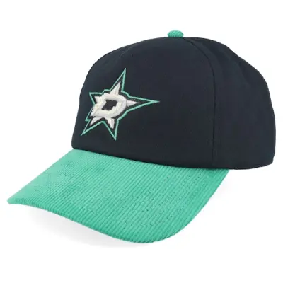 American Needle - NHL Svart unconstructed Keps - Dallas Stars Burnett Black/Blue Corduroy Dad Cap @ Hatstore