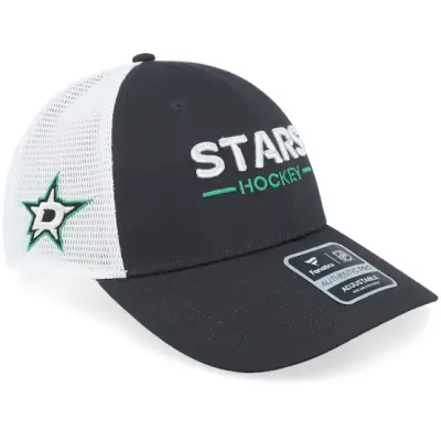 Fanatics - NHL Svart trucker Keps - Dallas Stars Authentic Pro Rink Black/White Trucker @ Hatstore
