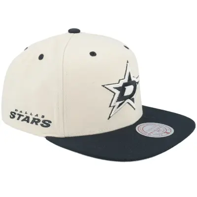 Mitchell&Ness - NHL Svart snapback Keps - Dallas Stars Evergreen Cream Black Off White/Black Snapback @ Hatstore