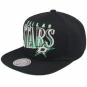 Mitchell&Ness - NHL Svart snapback Keps - Dallas Stars Line Work Black Snapback @ Hatstore