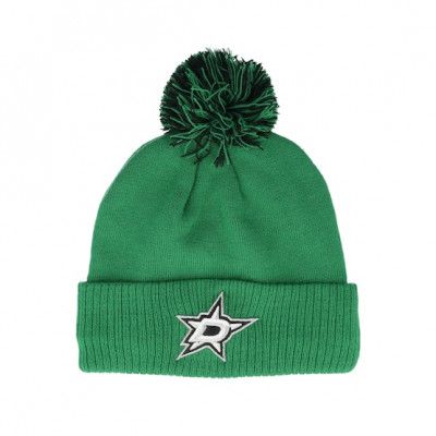 Adidas - NHL Grön pom Beanie - Dallas Stars NHL Cuffed Beanie Kelly Pom @ Hatstore