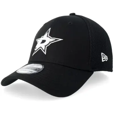 New Era - NHL Svart flexfit Keps - Dallas Stars 39THIRTY Eg Neo Black/White Mesh Flexfit @ Hatstore