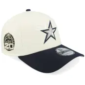 New Era - NHL Vit adjustable Keps - Dallas Stars 9FORTY Chrome/Navy A-Frame Adjustable @ Hatstore