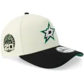 New Era - NHL Vit adjustable Keps - Hatstore Exclusive x Dallas Stars 9FORTY 20 Anniversary Chrome/Black A-frame Adjustable @ Hatstore