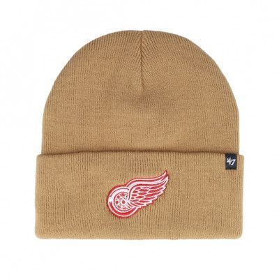 47 Brand - NHL Beige cuff Beanie - Detroit Red Wings NHL Haymaker Camel Cuff @ Hatstore