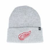 47 Brand - NHL Grå cuff Beanie - Detroit Red Wings Brain Freeze Knit Heather Grey Cuff @ Hatstore