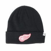 47 Brand - NHL Svart cuff Beanie - Detroit Red Wings Raised Knit Black Cuff @ Hatstore