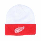 Adidas - NHL Röd cuff Beanie - Detroit Red Wings Locker Room Cuffed White/Red Cuff @ Hatstore