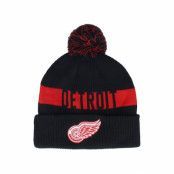 Fanatics - NHL Svart pom Beanie - Detroit Red Wings Beanie Black/Red Pom @ Hatstore