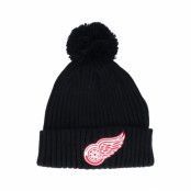 Fanatics - NHL Svart pom Beanie - Detroit Red Wings Value Core Black Pom @ Hatstore