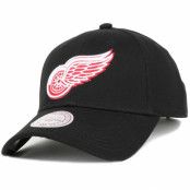 Keps Detroit Red Wings Low Pro Black Adjustable - Mitchell & Ness - Svart Reglerbar