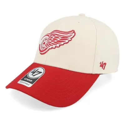47 Brand - NHL Beige adjustable Keps - Detroit Red Wings NHL Tone 47 Mvp Natural/Red Adjustable @ Hatstore