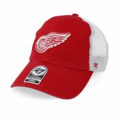 47 Brand - NHL Röd adjustable Keps - Detroit Red Wings Blue Hill 47 Closer Mesh Red/White Unconstructed @ Hatstore