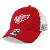 47 Brand - NHL Röd trucker Keps - Detroit Red Wings Branson Red Trucker @ Hatstore