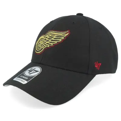47 Brand - NHL Svart adjustable Keps - Detroit Red Wings Color Pop Metallic Mvp Black Adjustable @ Hatstore