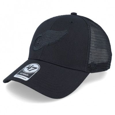 47 Brand - NHL Svart trucker Keps - Detroit Red Wings NHL Branson'47 Mvp Black Trucker @ Hatstore