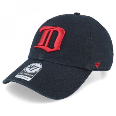 47 Brand - NHL Svart unconstructed Keps - Detroit Red Wings NHL Clean Up Black Dad Cap @ Hatstore