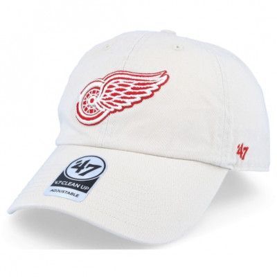 47 Brand - NHL Vit adjustable Keps - Detroit Red Wings Clean Up Natural White Adjustable @ Hatstore