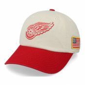 American Needle - NHL Beige unconstructed Keps - Detroit Red Wings United Slouch Ivory/Red Dad Cap @ Hatstore