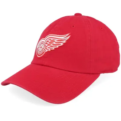 American Needle - NHL Röd unconstructed Keps - Detroit Red Wings Blue Line Red Dad Cap @ Hatstore