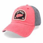 American Needle - NHL Röd unconstructed Keps - Detroit Red Wings Gunner Black&Red Dad Cap @ Hatstore