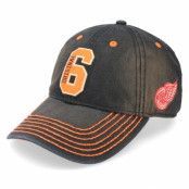 American Needle - NHL Svart unconstructed Keps - Detroit Red Wings Original 6 Black Dad Cap @ Hatstore