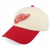 American Needle - NHL Vit unconstructed Keps - Detroit Red Wings Burnett Cream/Dark Red Dad Cap @ Hatstore