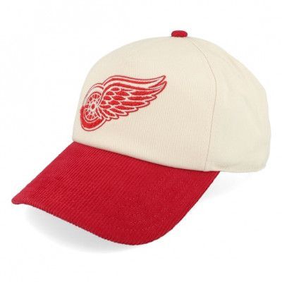 American Needle - NHL Vit unconstructed Keps - Detroit Red Wings Burnett Cream/Dark Red Dad Cap @ Hatstore