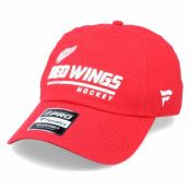 Fanatics - NHL Röd unconstructed Keps - Detroit Red Wings Authentic Pro Locker Room Dad Cap Red Adjustable @ Hatstore