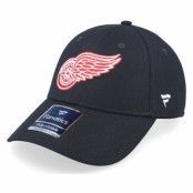 Fanatics - NHL Svart adjustable Keps - Detroit Red Wings Core Black Adjustable @ Hatstore