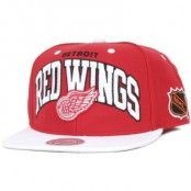 Keps Detroit Red Wings Team Arch - Mitchell & Ness - Röd Snapback