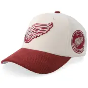 Mitchell&Ness - NHL Beige adjustable Keps - Detroit Red Wings Fall Corduroy 50th Anniversary Pro Off White/Burgundy Adjustable @ Hatstore