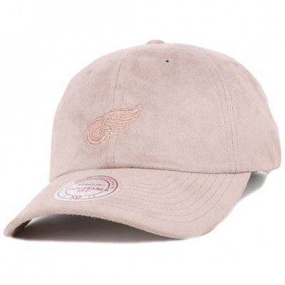 Mitchell&Ness - NHL Beige adjustable Keps - Detroit Red Wings Micro Suede Slouch Adjustable @ Hatstore