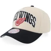 Mitchell&Ness - NHL Beige adjustable Keps - Detroit Red Wings Pro Crown NHL Sand/Black/Grey A-frame Adjustable @ Hatstore