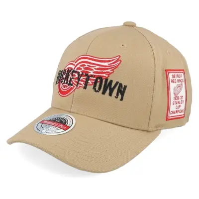 Mitchell&Ness - NHL Beige adjustable Keps - Hatstore Exclusive x Detroit Red Wings Hockeytown Rust Adjustable @ Hatstore