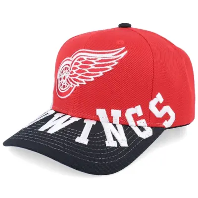 Mitchell&Ness - NHL Röd adjustable Keps - Detroit Red Wings Underarch Pro Red/Black Adjustable @ Hatstore