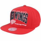 Mitchell&Ness - NHL Röd snapback Keps - Detroit Red Wings Champ Stack Vintage Red Snapback @ Hatstore